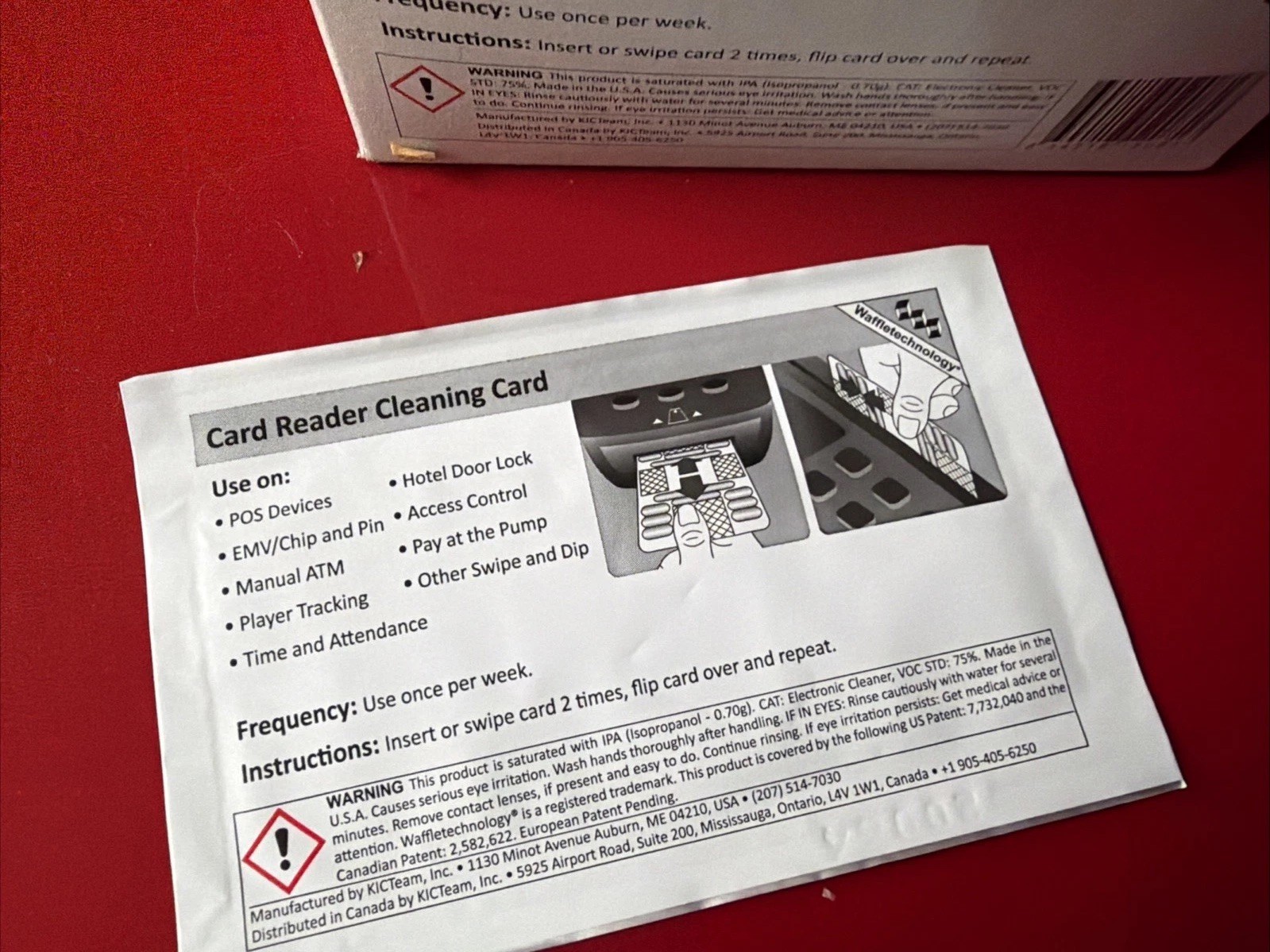 Alliance Card Reader Cleaning Card CR80 – 66 Cards