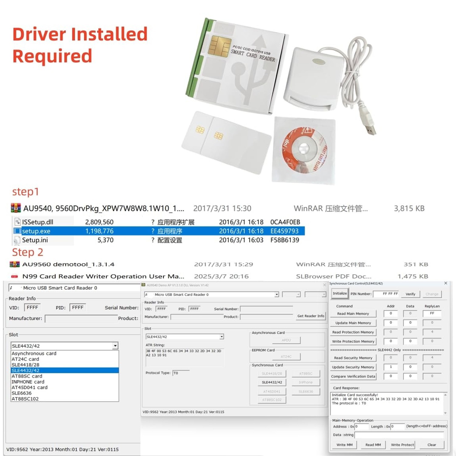 ISO7816 Contact EMV SIM eID PC/SC USB CCID Smart IC Chip Card Reader Writer P…
