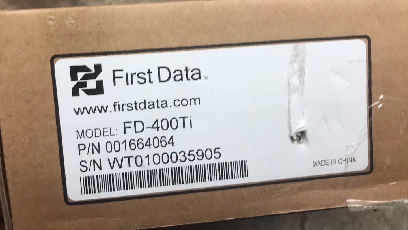FirstData FD-400ti Terminal Card Reader