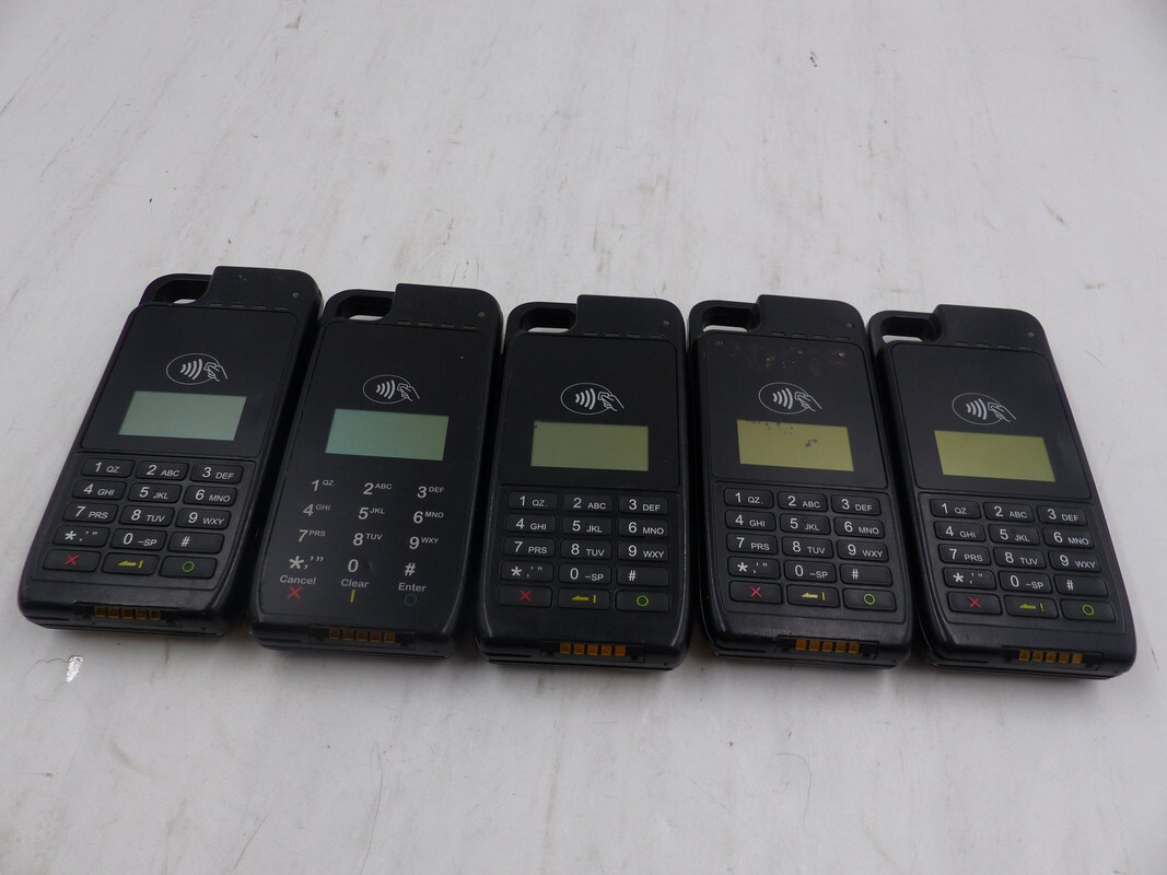 LOT OF 5 VERIFONE E315M M087-313-10-WWA PAYWARE IPHONE 5 IPOD CREDIT CARD READER