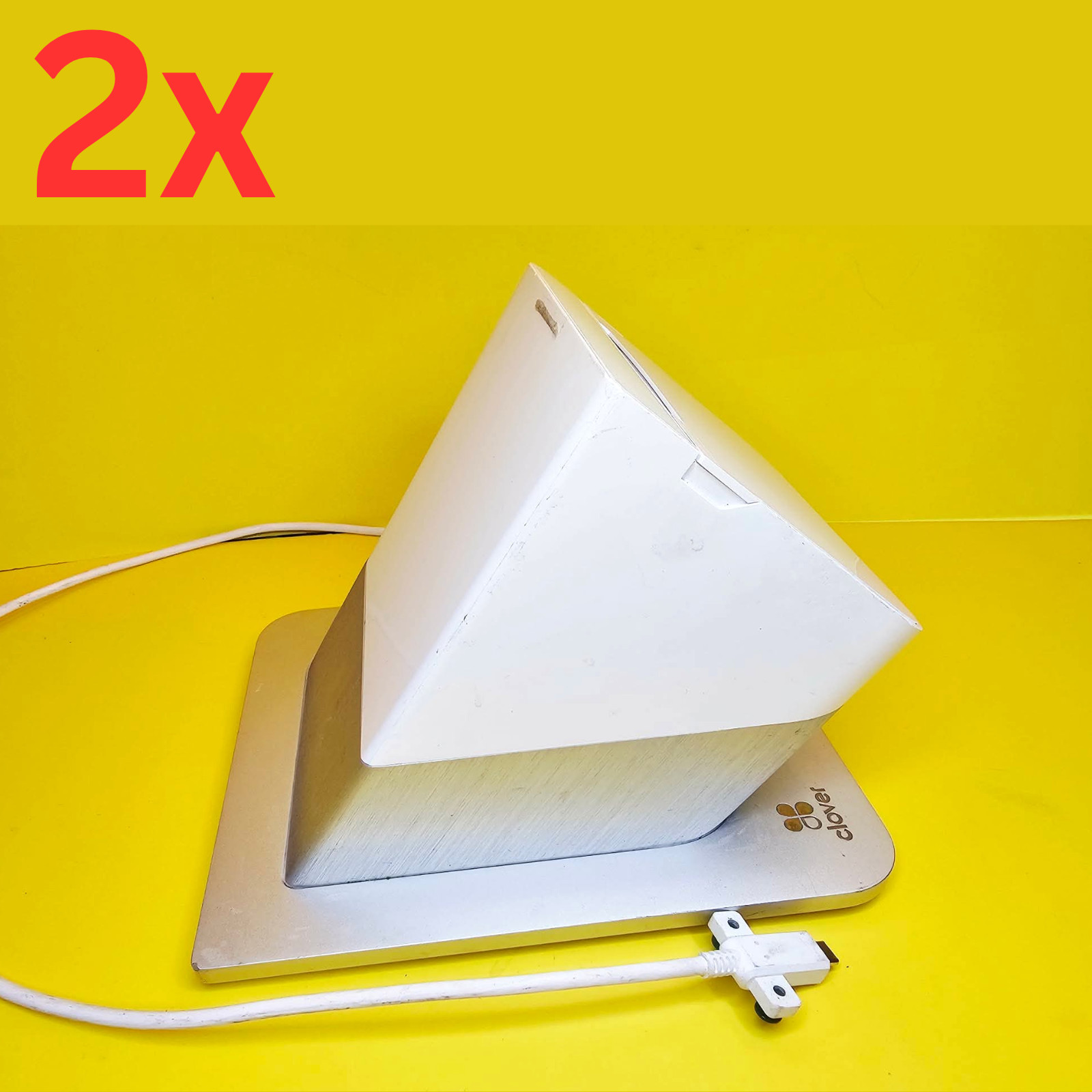 ⚡100% UNTESTED⚡LOT 2X CLOVER P500 STATION RECEIPT PRINTER THERMAL POS TERMINAL⚡