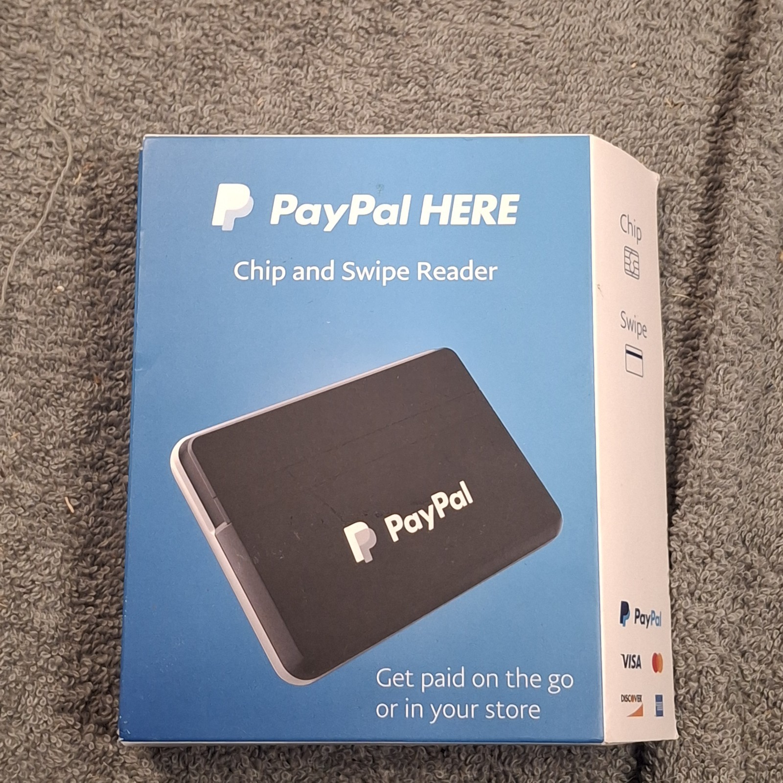 PayPal HERE Chip and Swipe Reader Mobile Credit Debit Card Processor Black