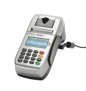 First Data FD50Ti IP/Dial Terminal: Terminal works fine in fair condition