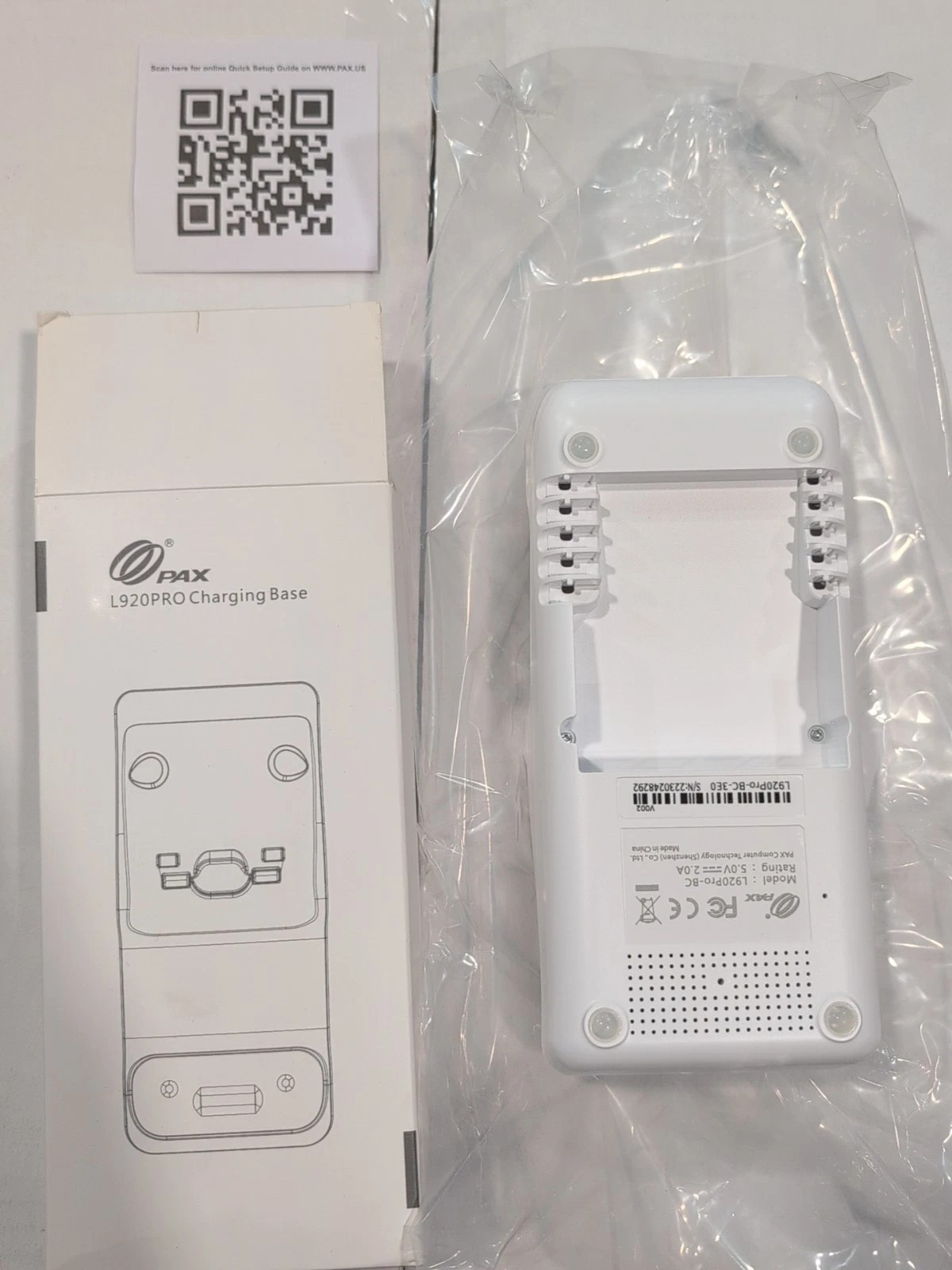 *BRAND NEW* PAX A920 Multifunctional Charging Base L920Pro-BC-3E0 – (BASE ONLY)