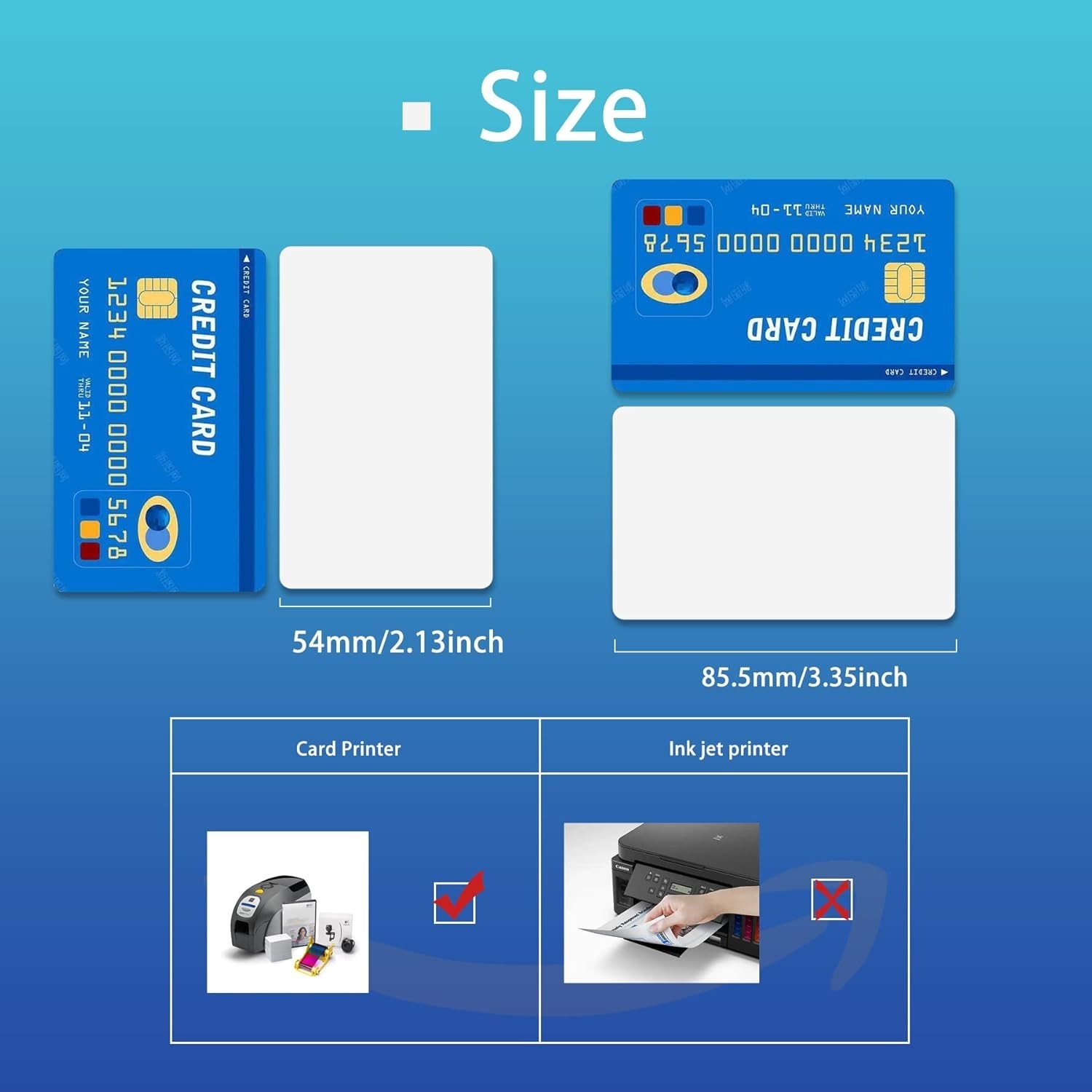 Blank NFC Tags, 50 Count Printable Cards Compatible with TagMo Devices
