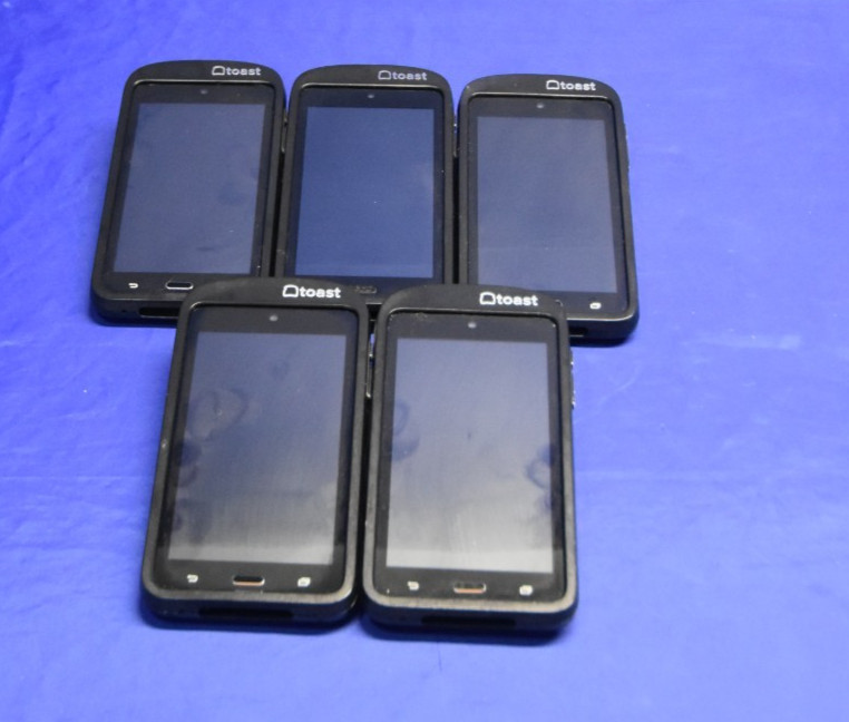 5 – Lot of Toast GO 1 (TG100) Handhelds POS With Credit CARD READER System