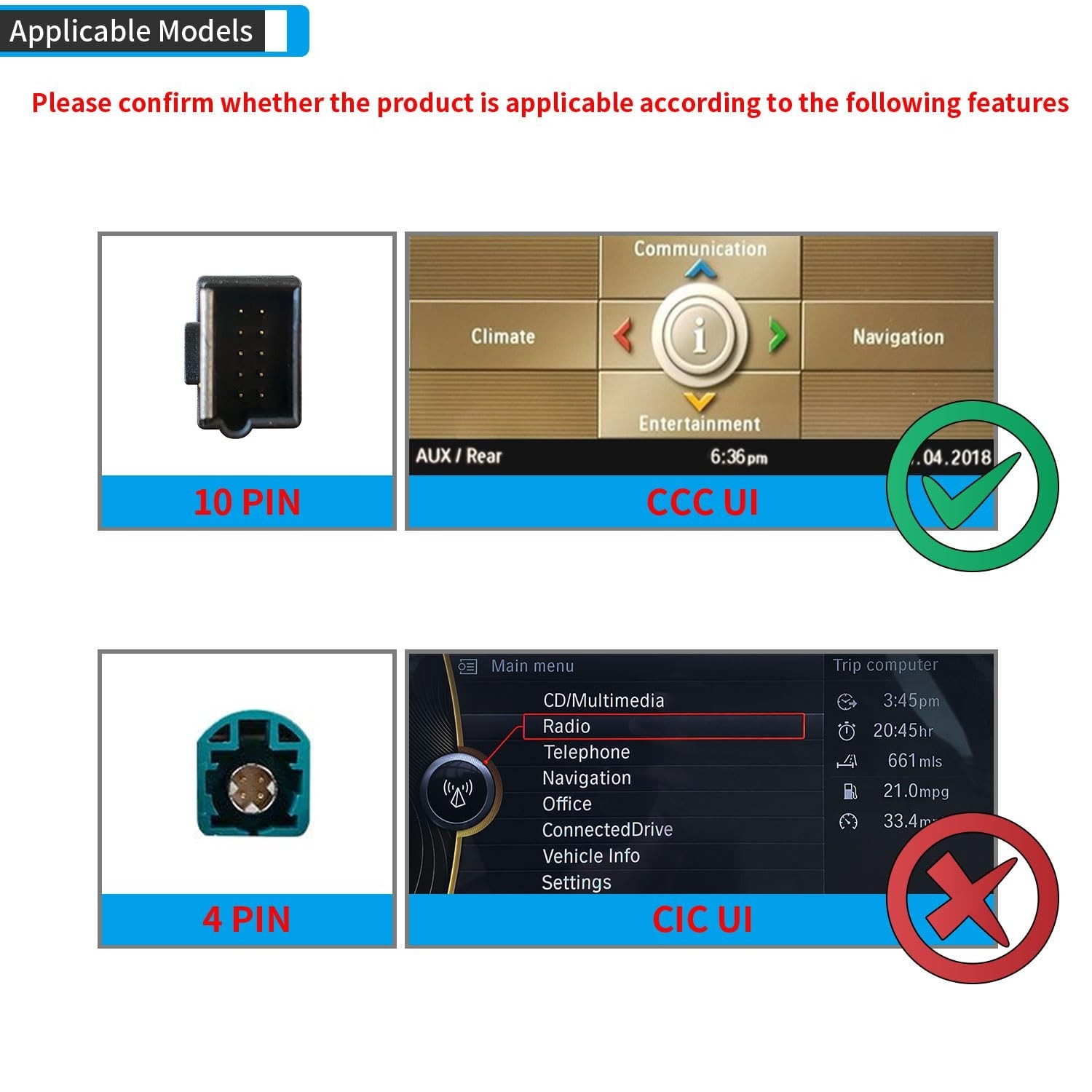 PEMP 8.8″ Linux Screen for BMW E60 E90 CCC Wired and Wireless CarPlay Retrofi…