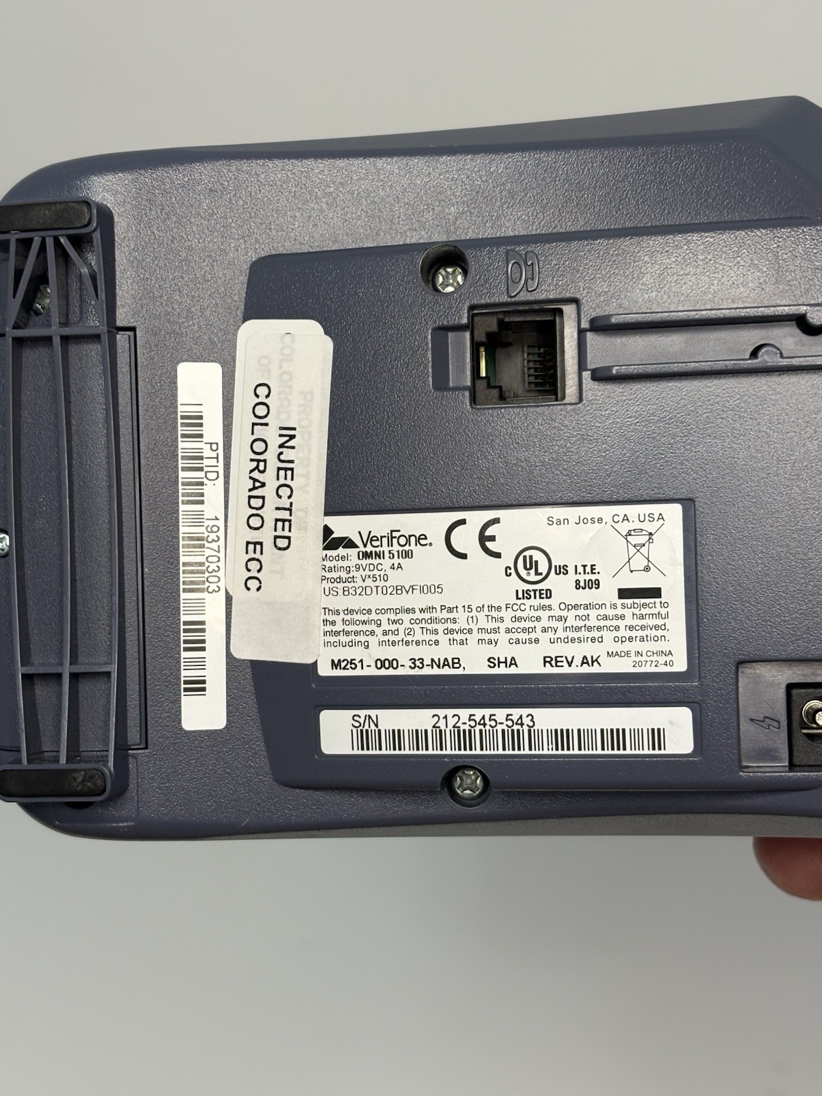VERIFONE Vx510LE CREDIT CARD TERMINAL, Vx 510 LE, PCI-COMPLIANT
