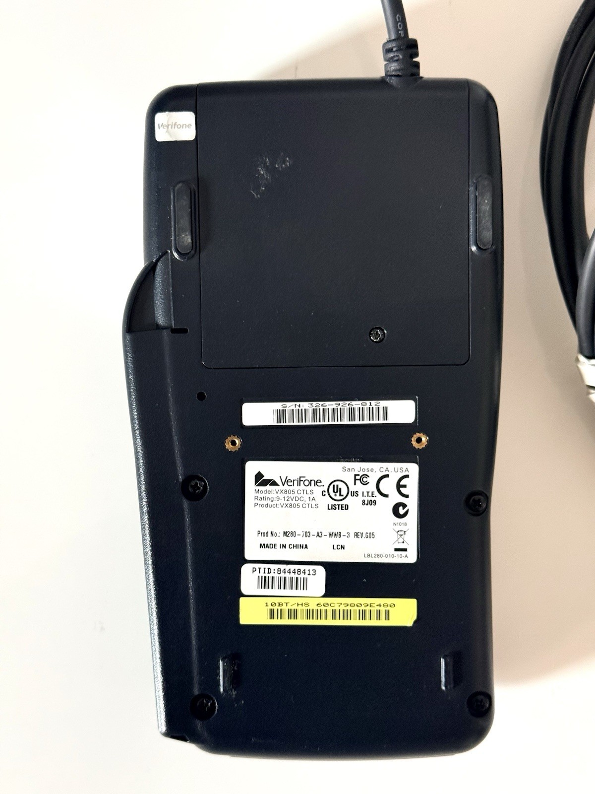 Verifone VX 805 Credit Card Reader Terminal With Cable Pre-Owned