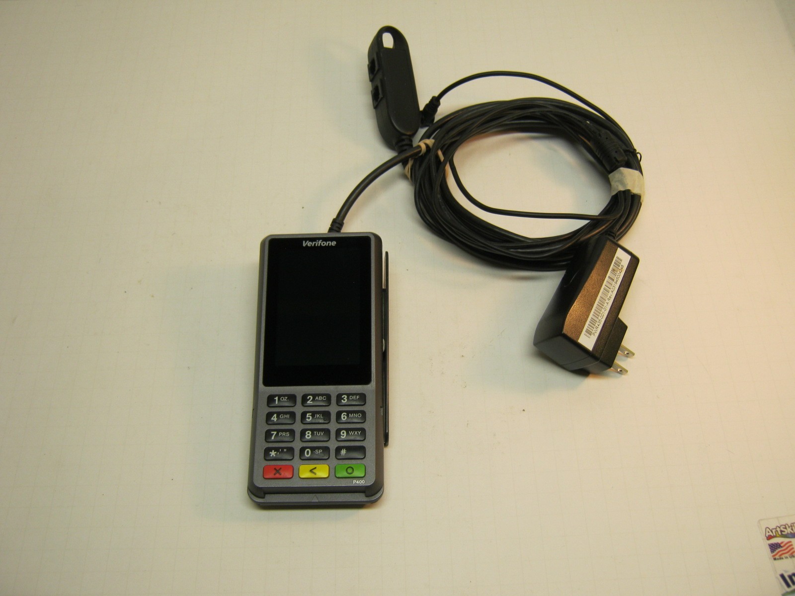 VeriFone P400 Plus Payment Terminal (Pin Pad) with Cable and Power Cord