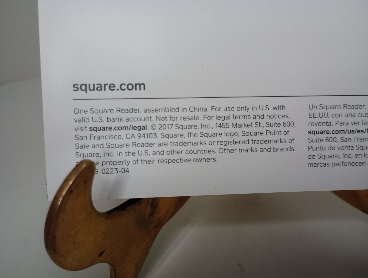 Square Credit Debit Card Reader Apple iPhone, Android Smart Phones Audio Jack