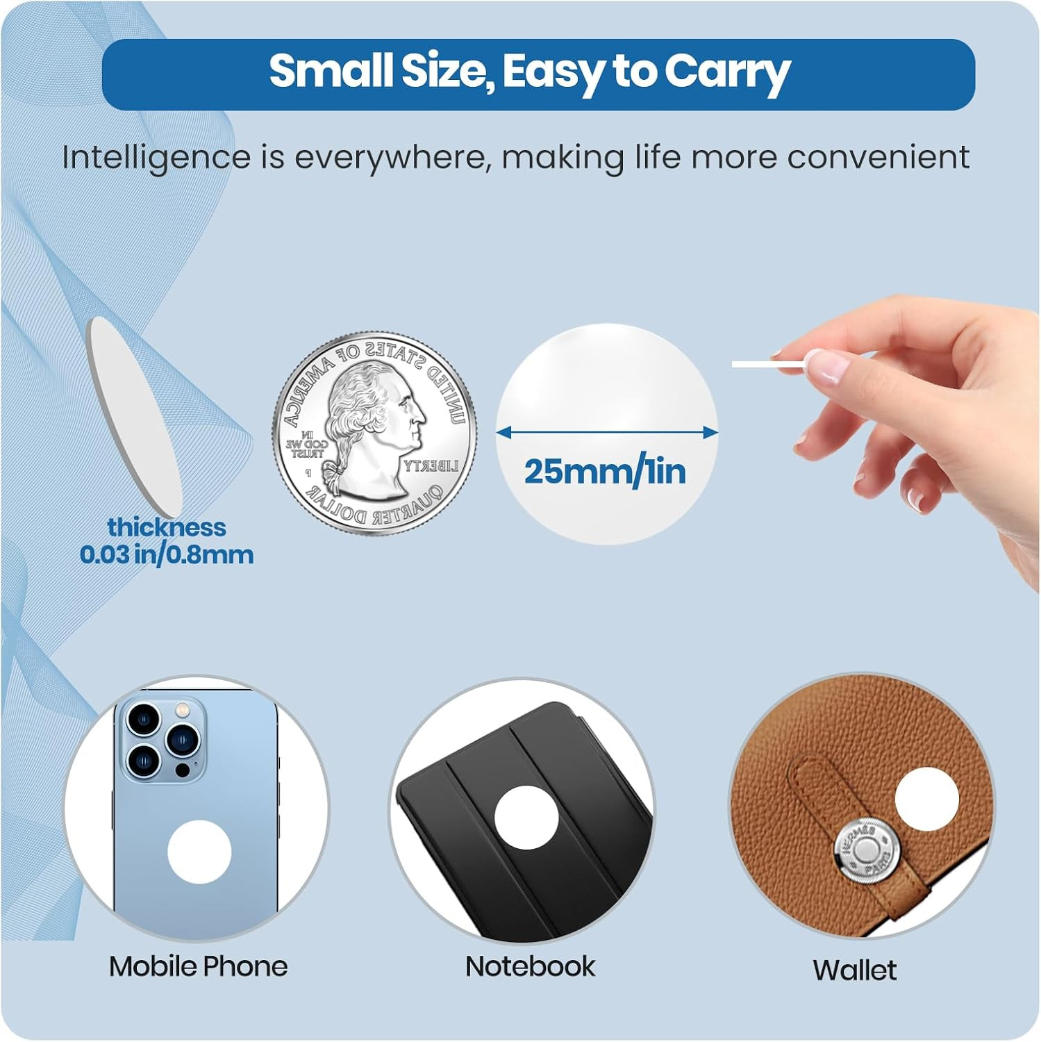 50 Pcs NFC Tags NTAG215 – Blank Rewritable NFC Cards, 504 Bytes Memory, Compatib