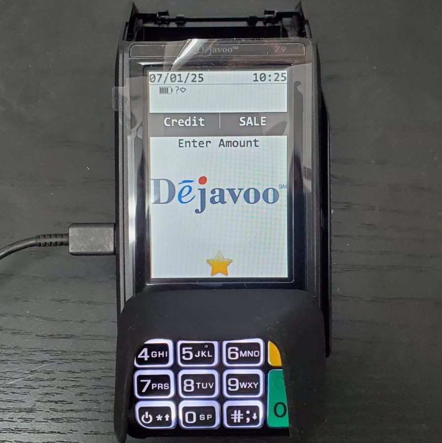 DEJAVOO Z9 VEGA3000 BLACK 3.5″ CREDIT CARD TERMINAL