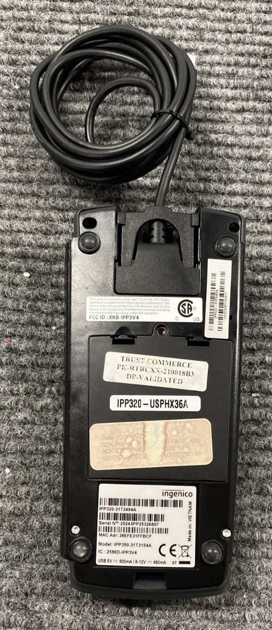 Lot of 4 Ingenico IPP350-31T3154A Payment Terminals