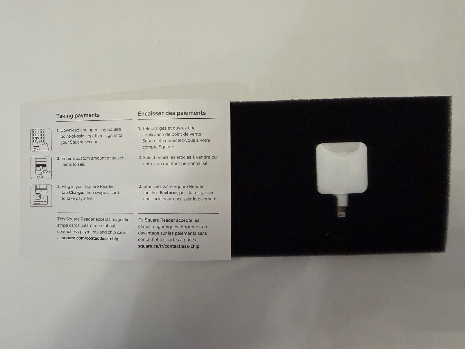 Square Reader For Magstripe Lightning Chip Apple iPhone SPM1-01