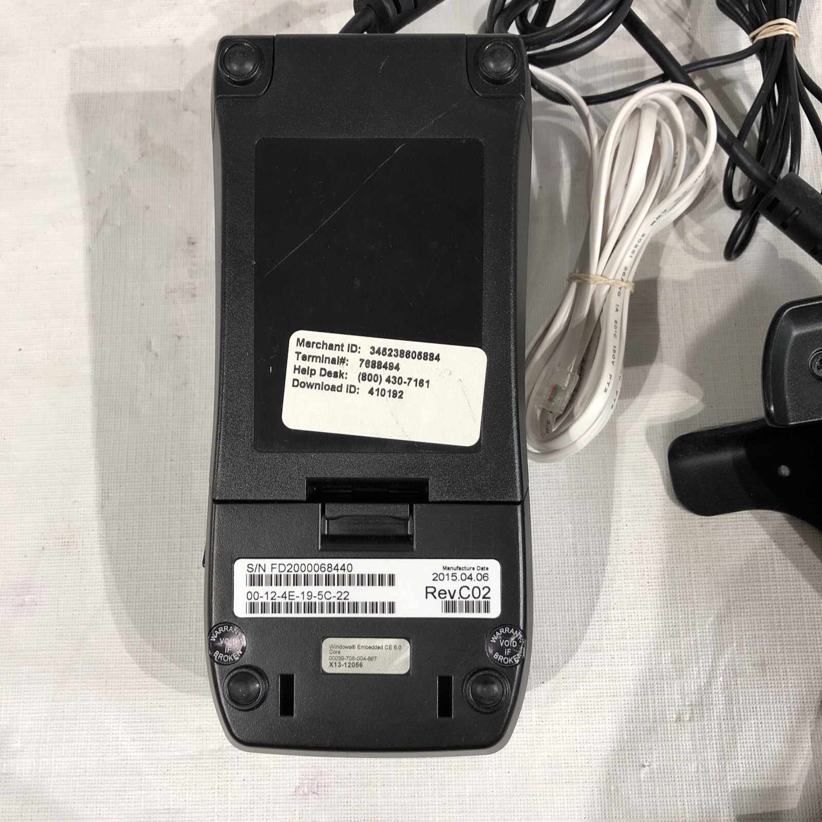 First Data FD130 Credit Card Machine And Auxiliary Pin Pad FD35 Used.