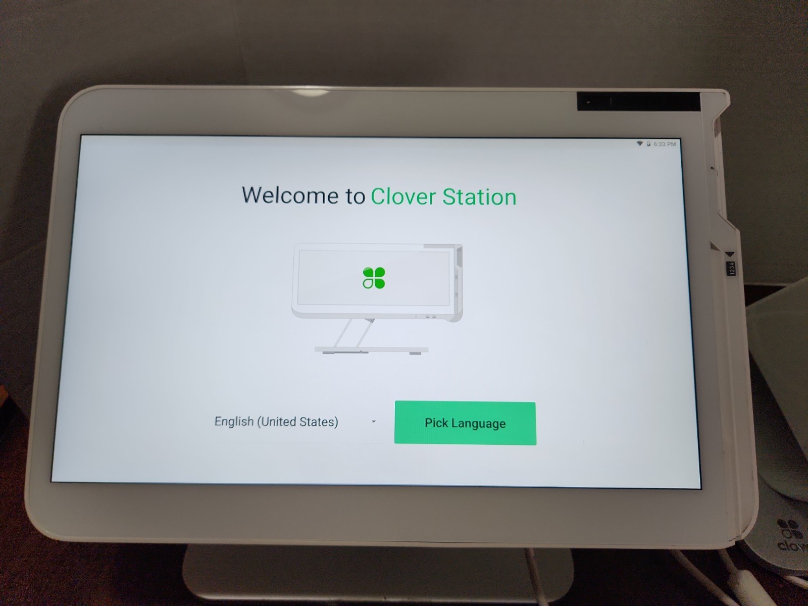 Clover Station Display C500 POS Point Of Sale W/ Mini Handheld C401U & Printer