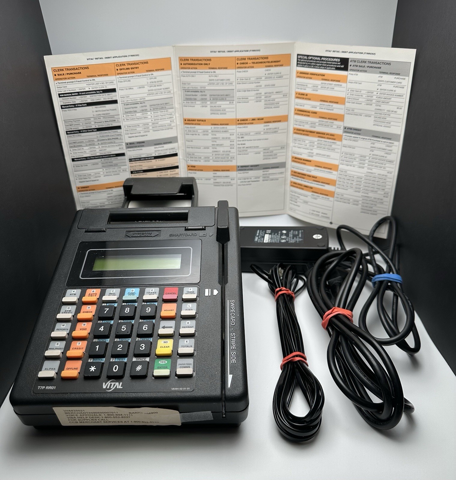 HYPERCOM T7Plus Information and Transaction Platform. Credit Card Terminal POS