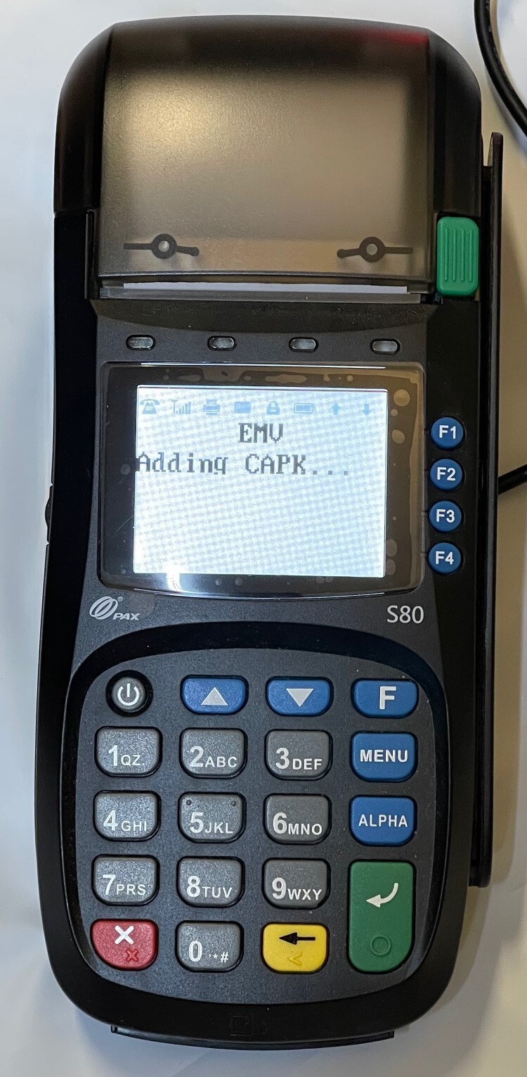 PAX S80 POS Credit Card Terminal Plus Accessories, NO Power Supply, (Missing)
