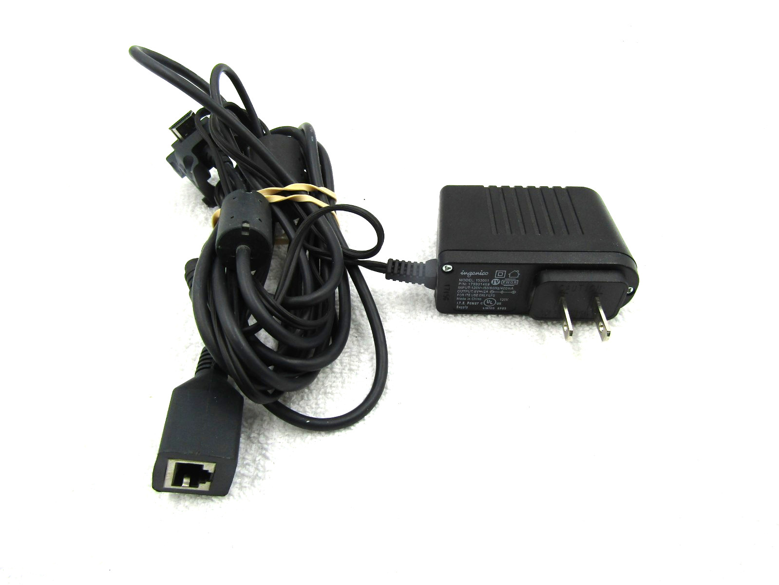 Ingenico AC/DC Adapter 179901469, Model 153051, for use in Ingenico iPP320/350