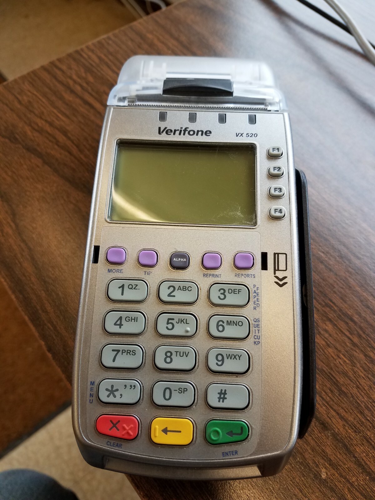 VeriFone VX 520 Dial/Eth/CTLS Credit Card Machine M252-653-AD-NAA-3
