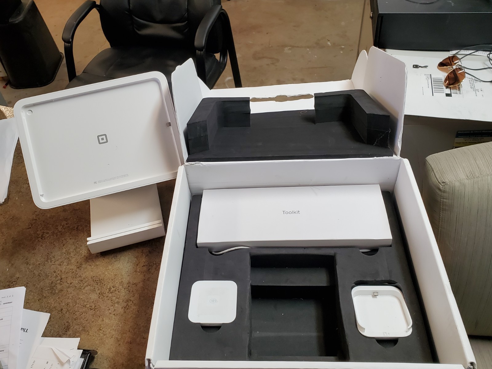 Square Register S6 iPad POS Credit Card Terminal Kit, Wired Credit Card Terminal
