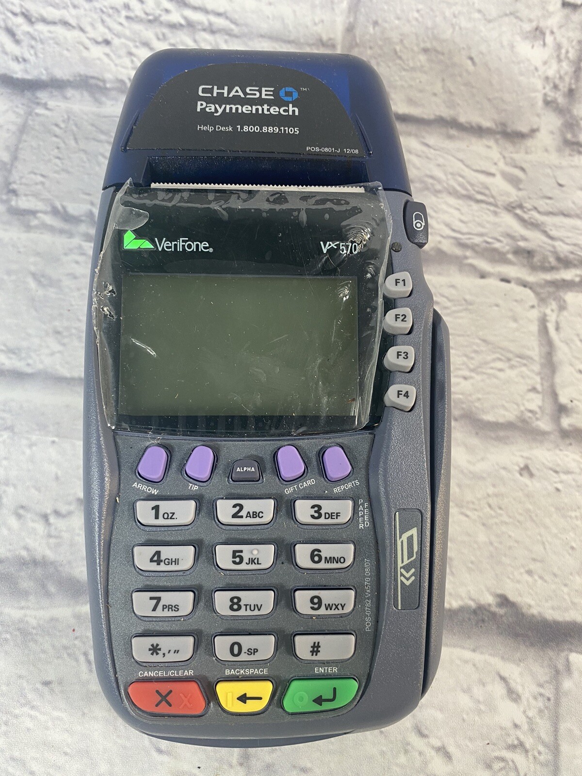 Verifone VX570 VX 570 Credit Card Machine Terminal Reader Unit Only