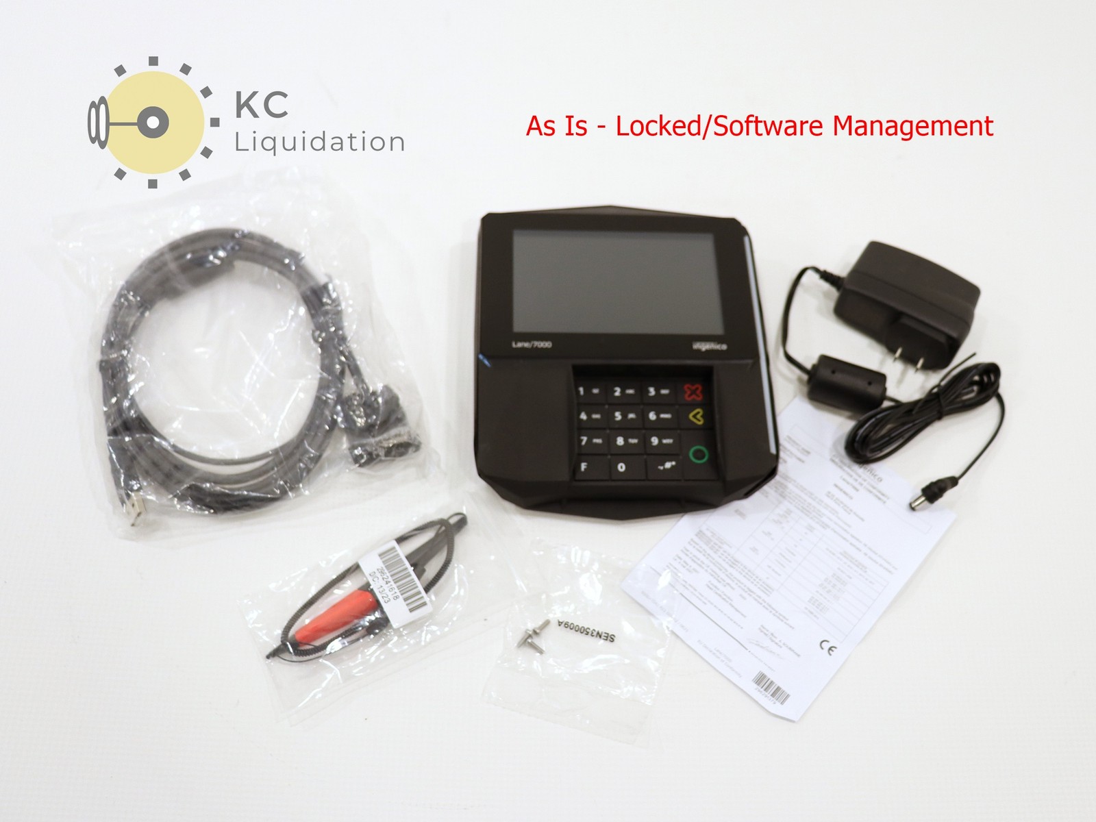 Ingenico Lane 7000 LAN70AX Card Reader Payment Terminal PRG30312951R – As Is