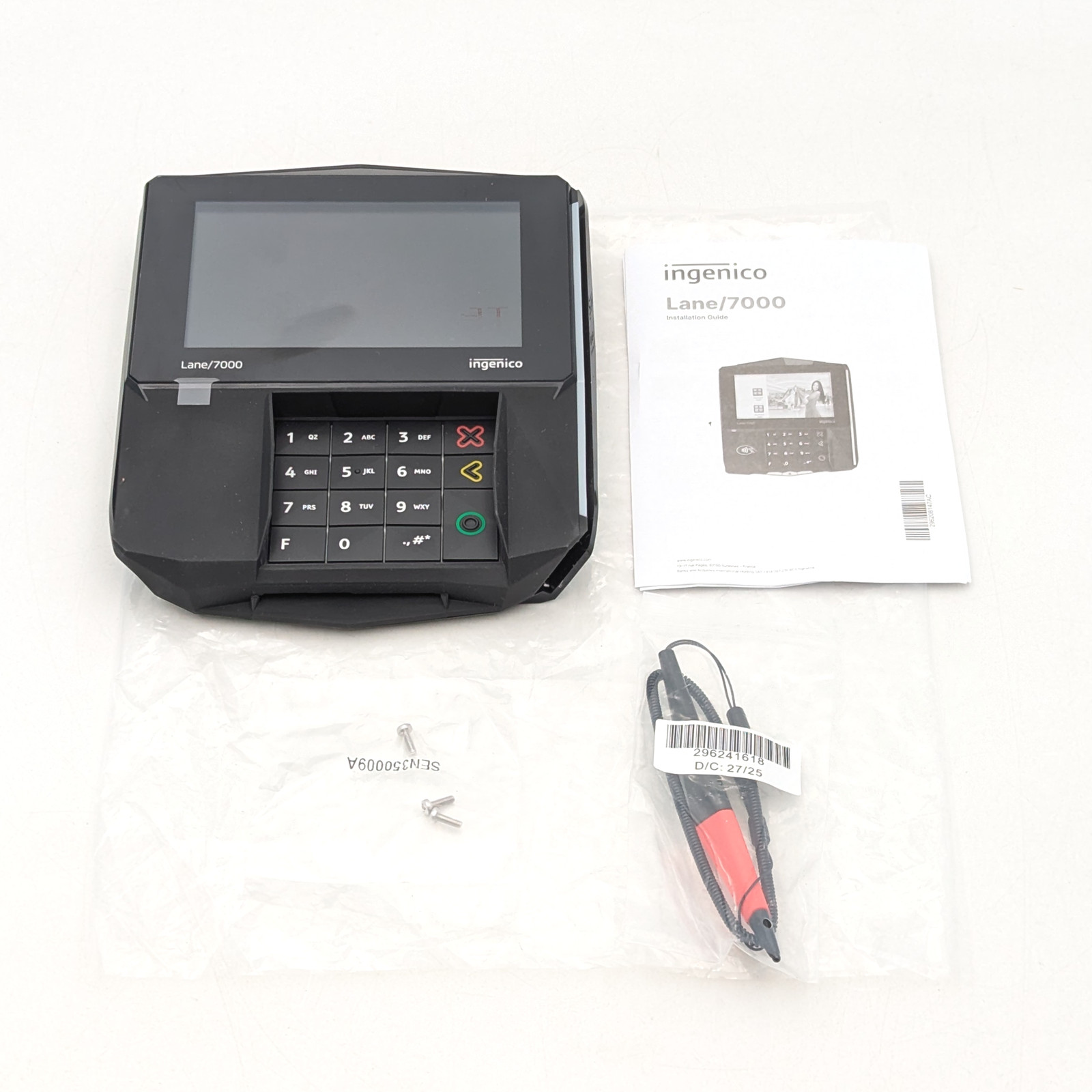Ingenico Lane/7000 Credit Card Payment Terminal (LAN700-USFDP23A) | Black
