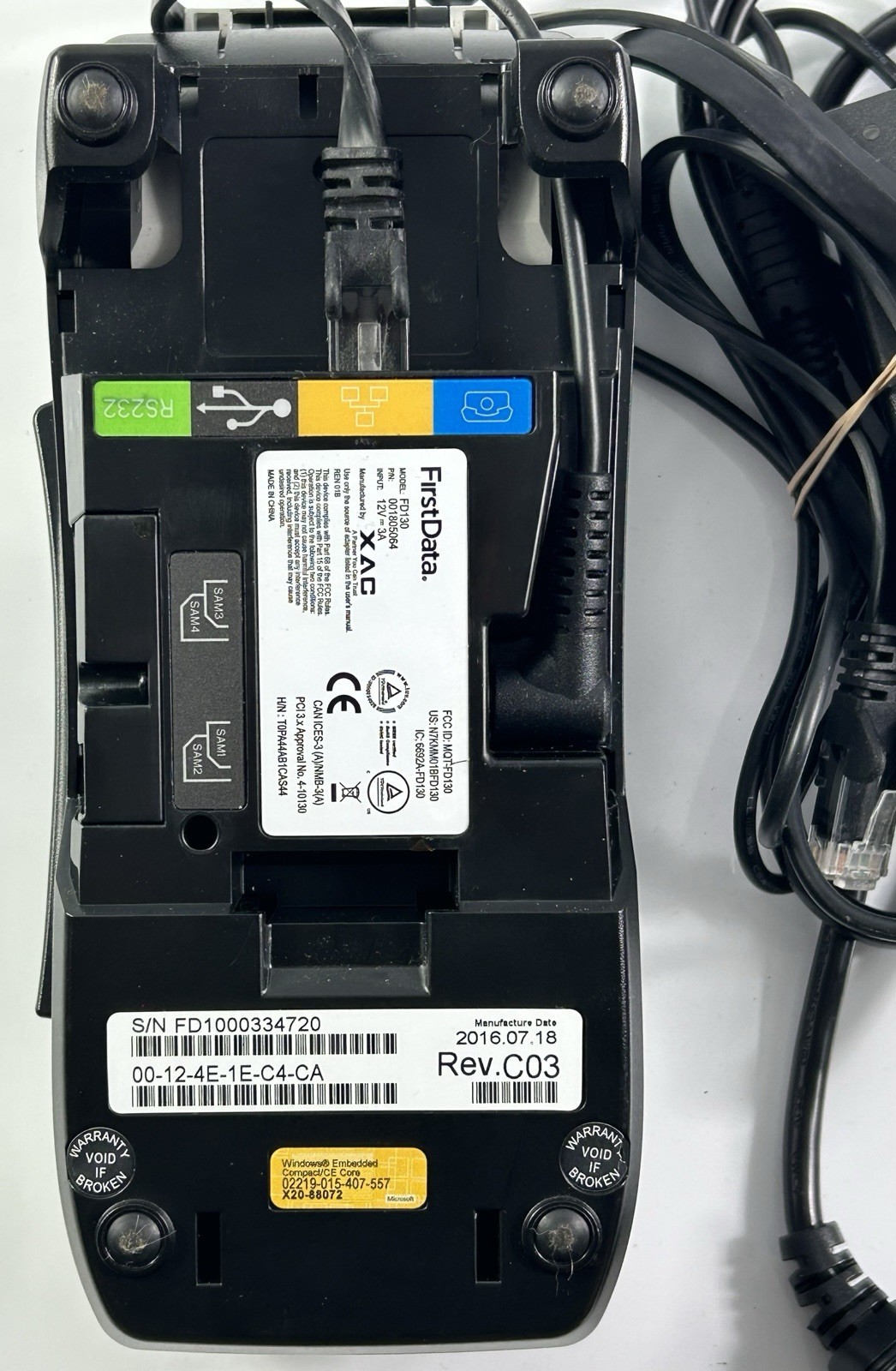 First Data FD130 EMV Credit Card Terminal