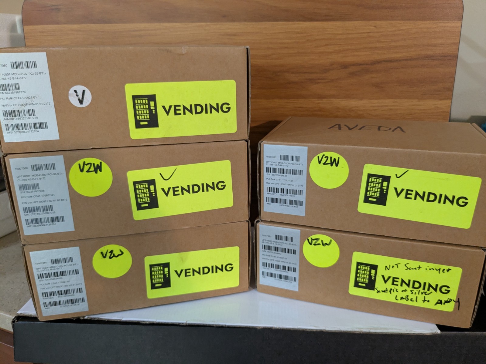 5 gently used vending machine credit card/ apple pay readers.