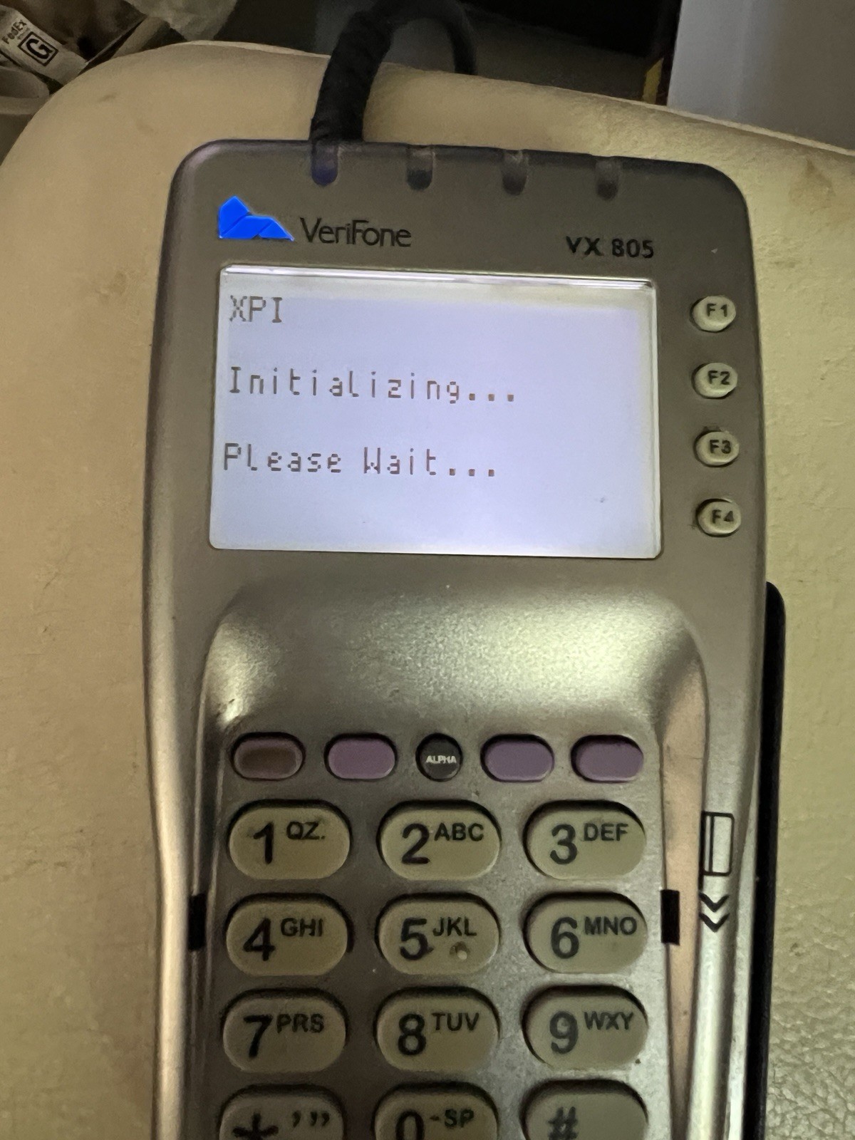 Verifone VX805 CTLS Credit Card Terminal Machine POS with Internet Cord Tested