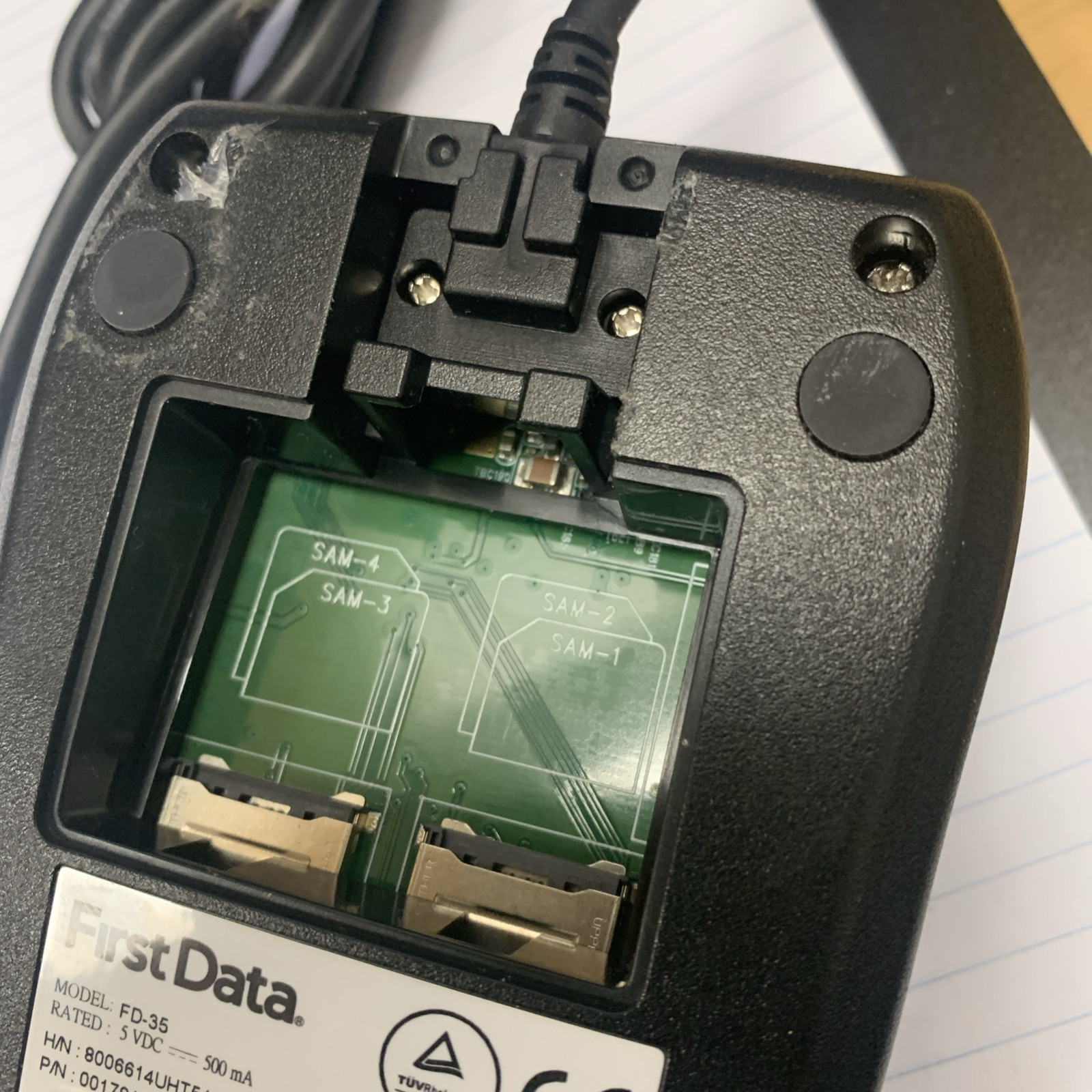 First Data FD-35 Card Terminal w/ USB Cable