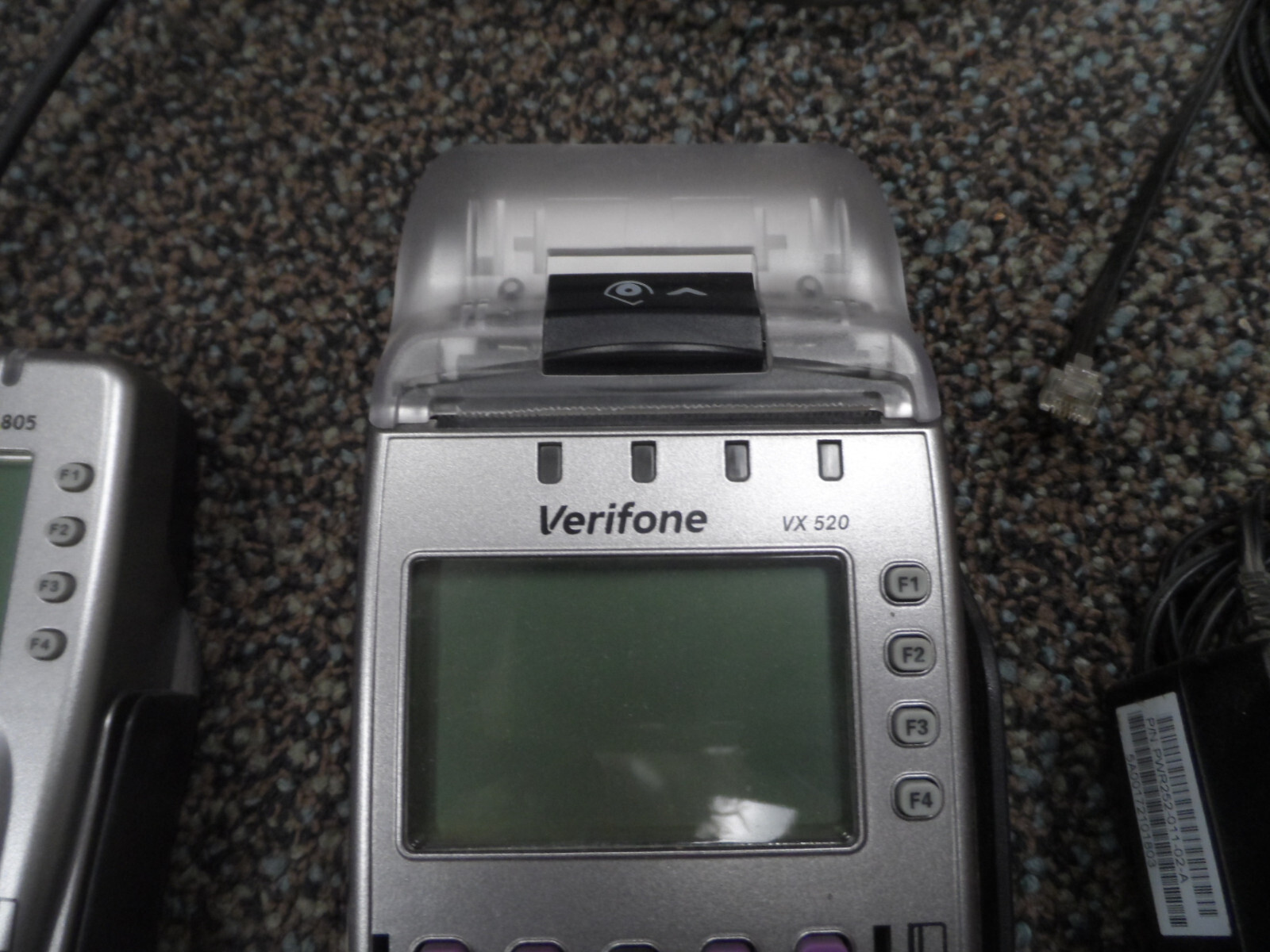 VeriFone VX520 Terminal and VX805 Pin Pad Credit Card Machine *Complete* Clean