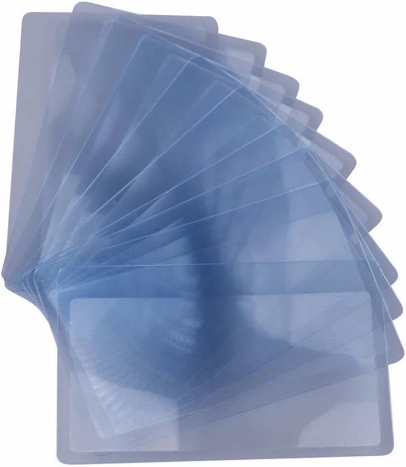 Clear Credit Card Magnifying Lenses, 3X Magnification for Easy Reading