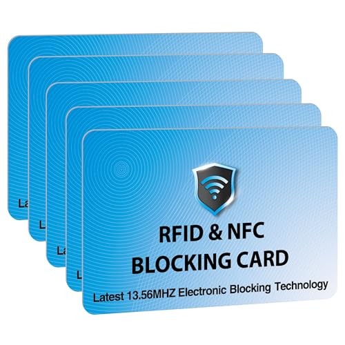 SaiTech IT RFID Blocking Cards – Wallet Protection 5 Pack