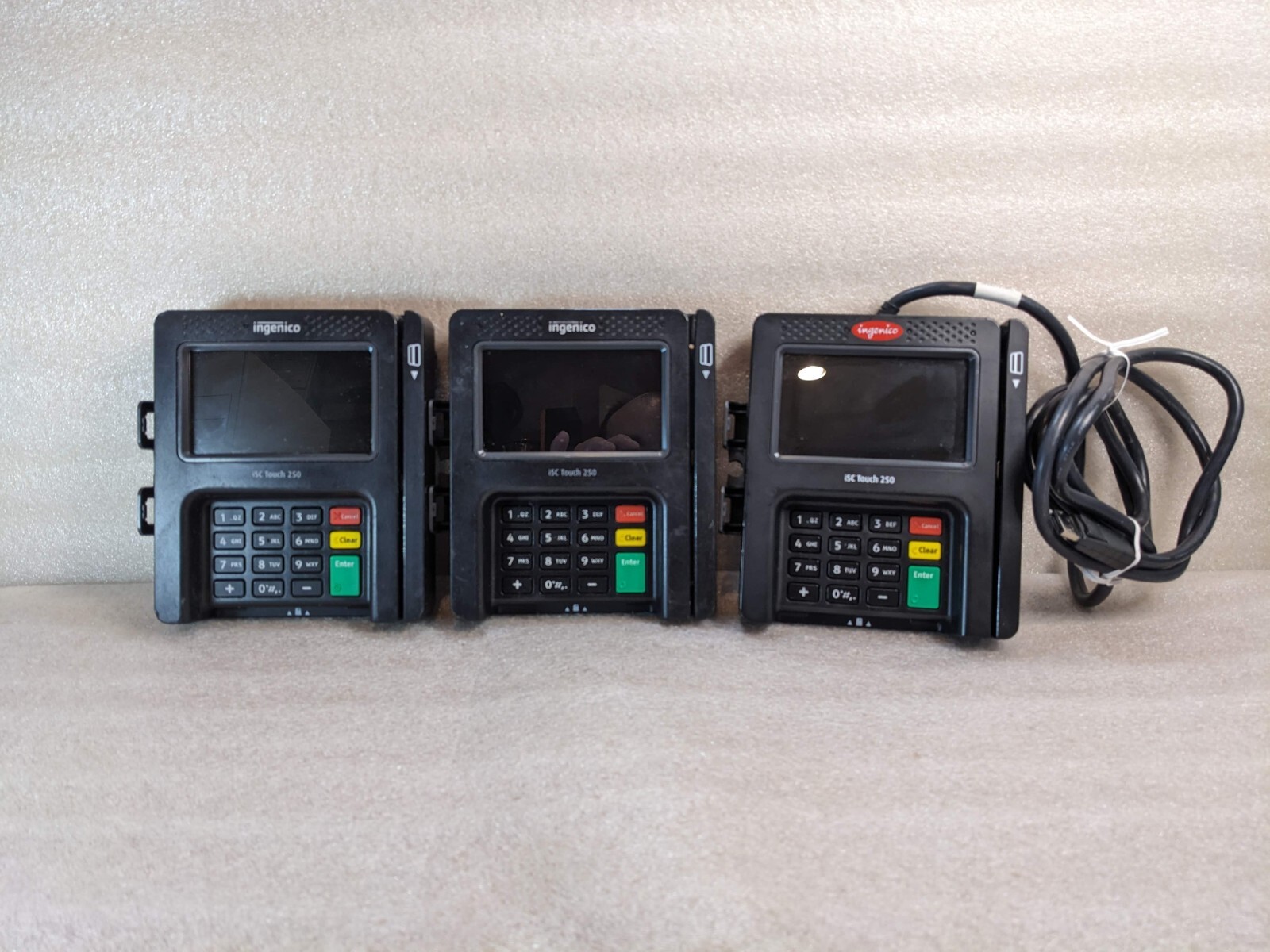 🔥Lot of 3🔥 Ingenico ISC Touch 250 Payment Terminal ISC250-V4 – Untested
