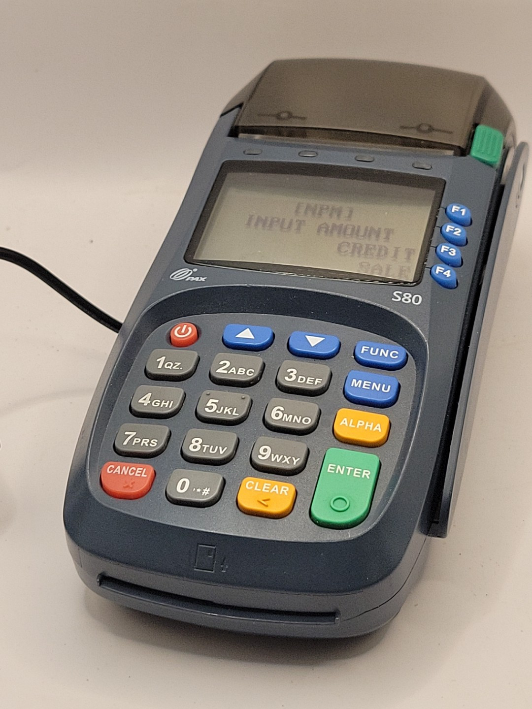 PAX S80 EMV Ready Credit Card Terminal W/power Cord Works B