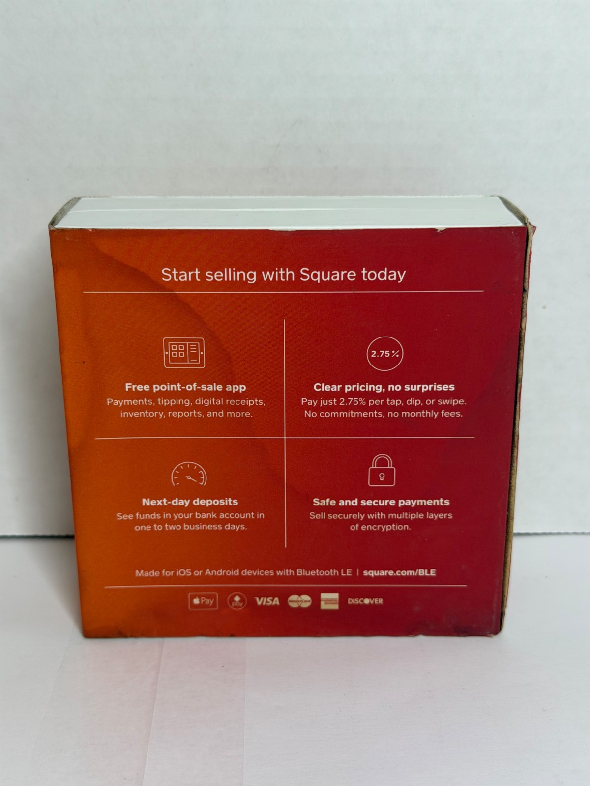 Square Reader Contactless + Chip Cards – White B7