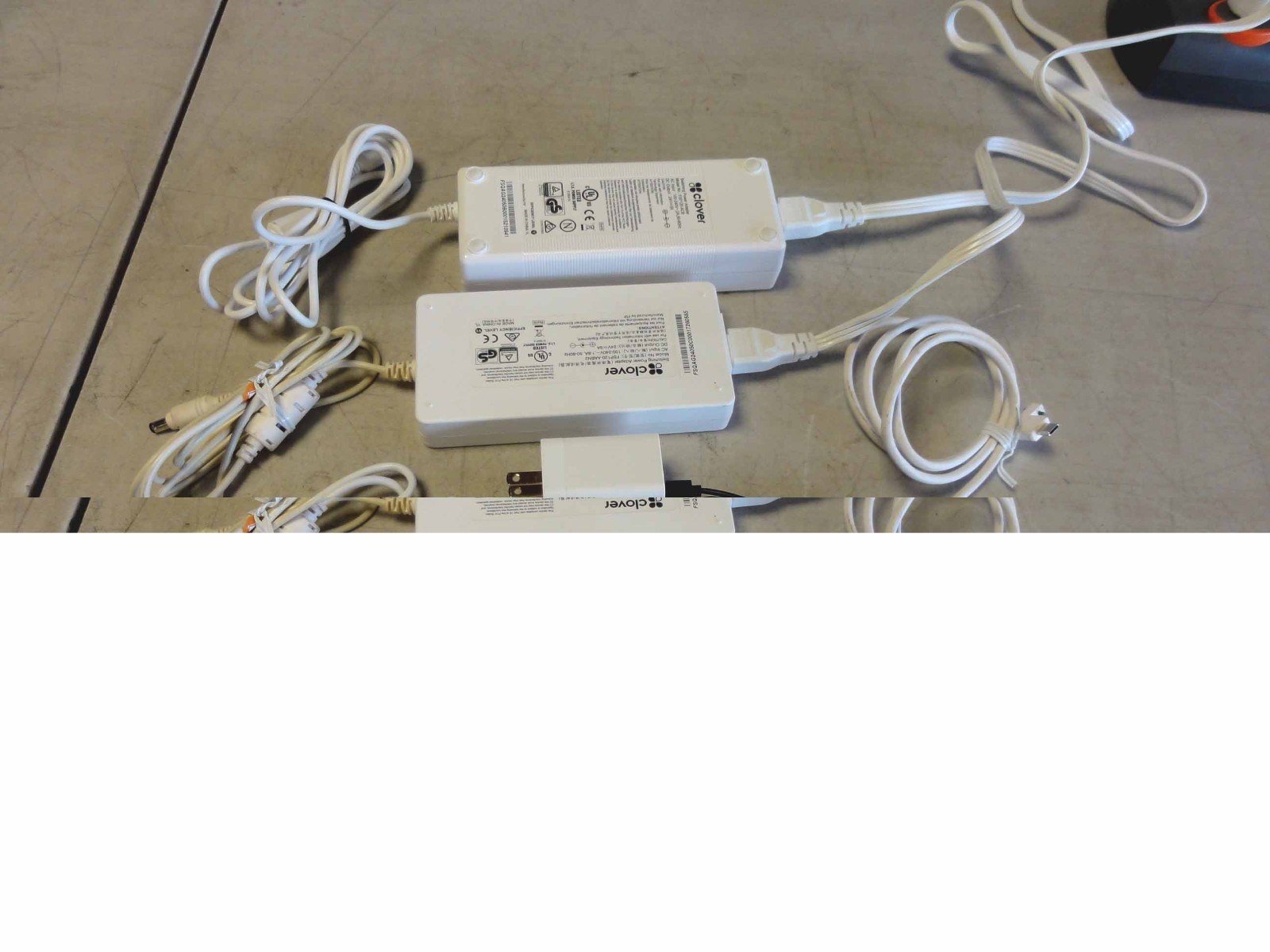 Clover C100 POS System’s Accessories AC Adapters & Printer P100. Rarely Used.