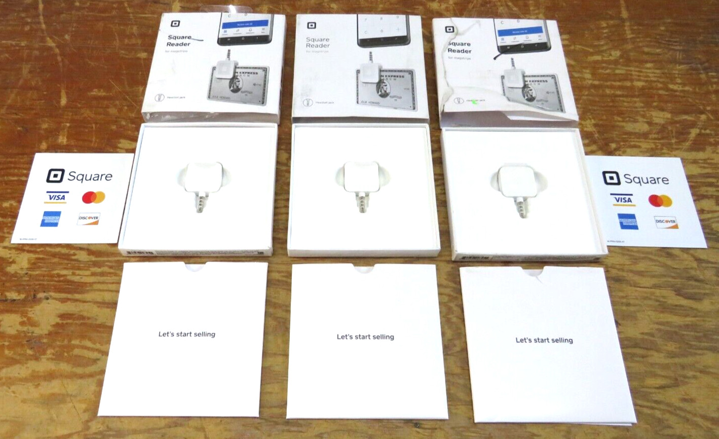 Square Reader for magstripe with headset jack | LOT of 3.