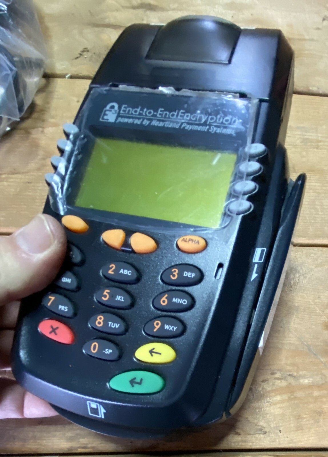 E3 Credit Card Terminal Heartland Payment Systems with Chip Reader and Printer
