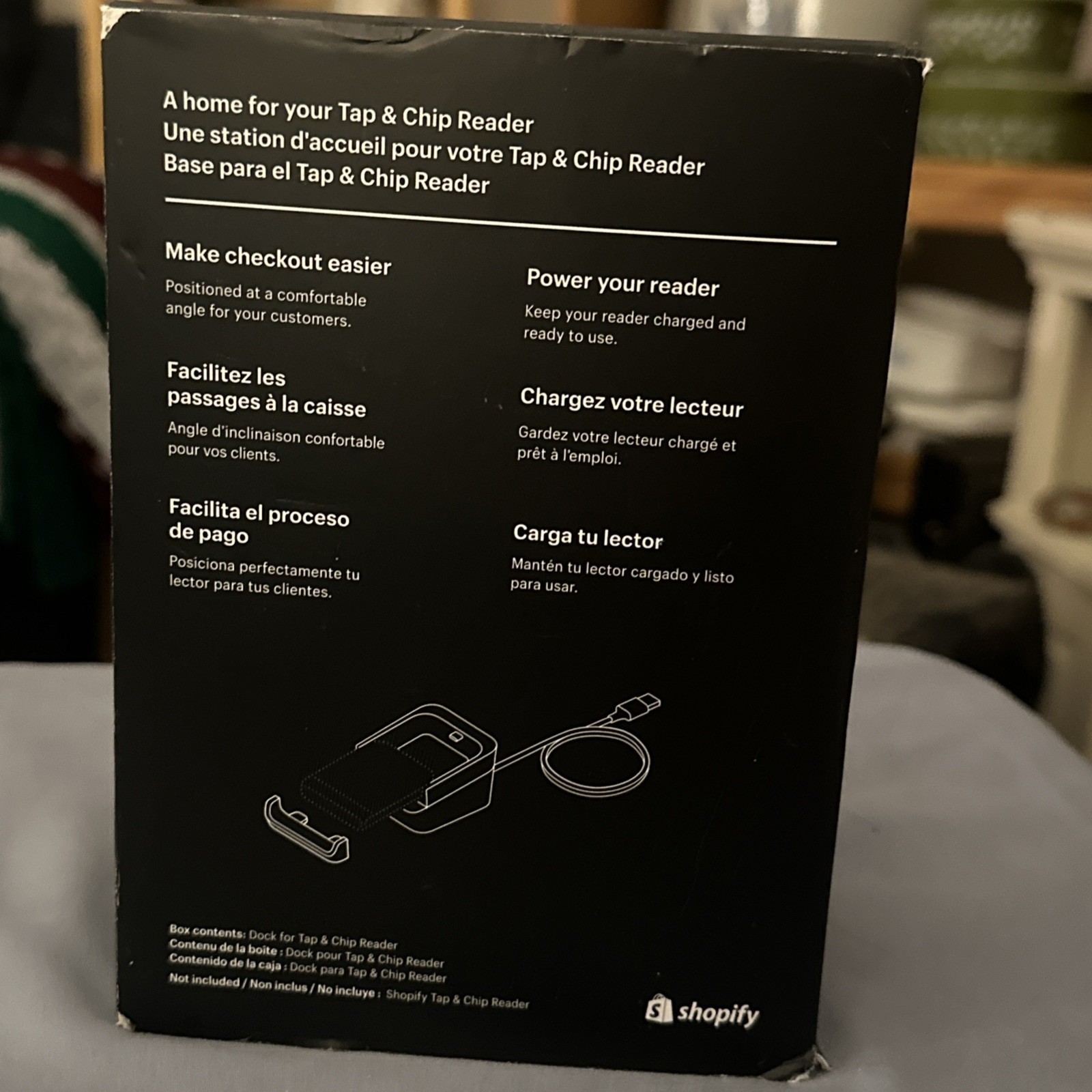 Shopify Dock for Tap and Chip Reader S1802B New Sealed