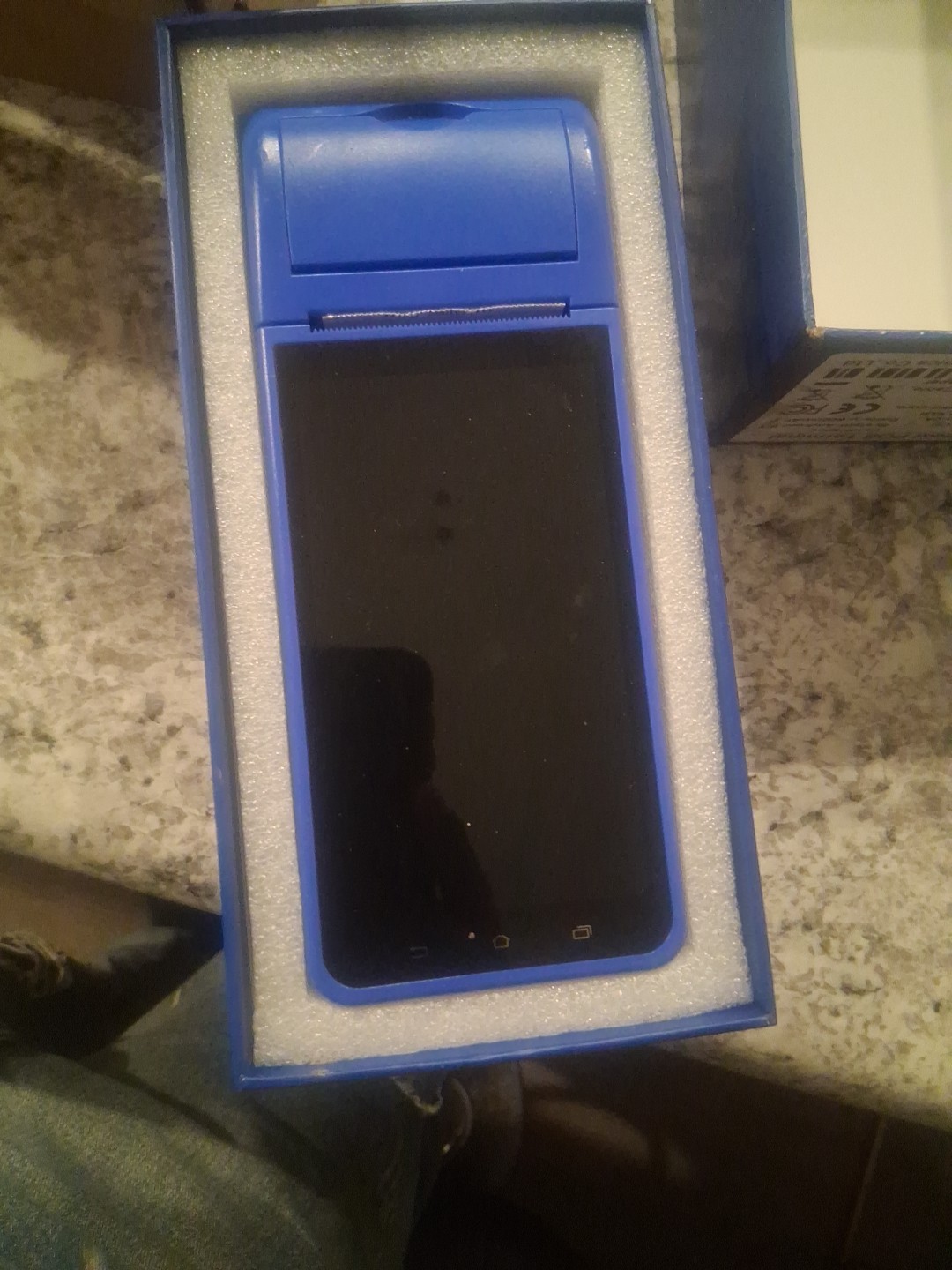 Shenzhen Zijiang ZJ-6000 Handheld POS Terminal, Android 8.1, 5.5” LCD, Blue
