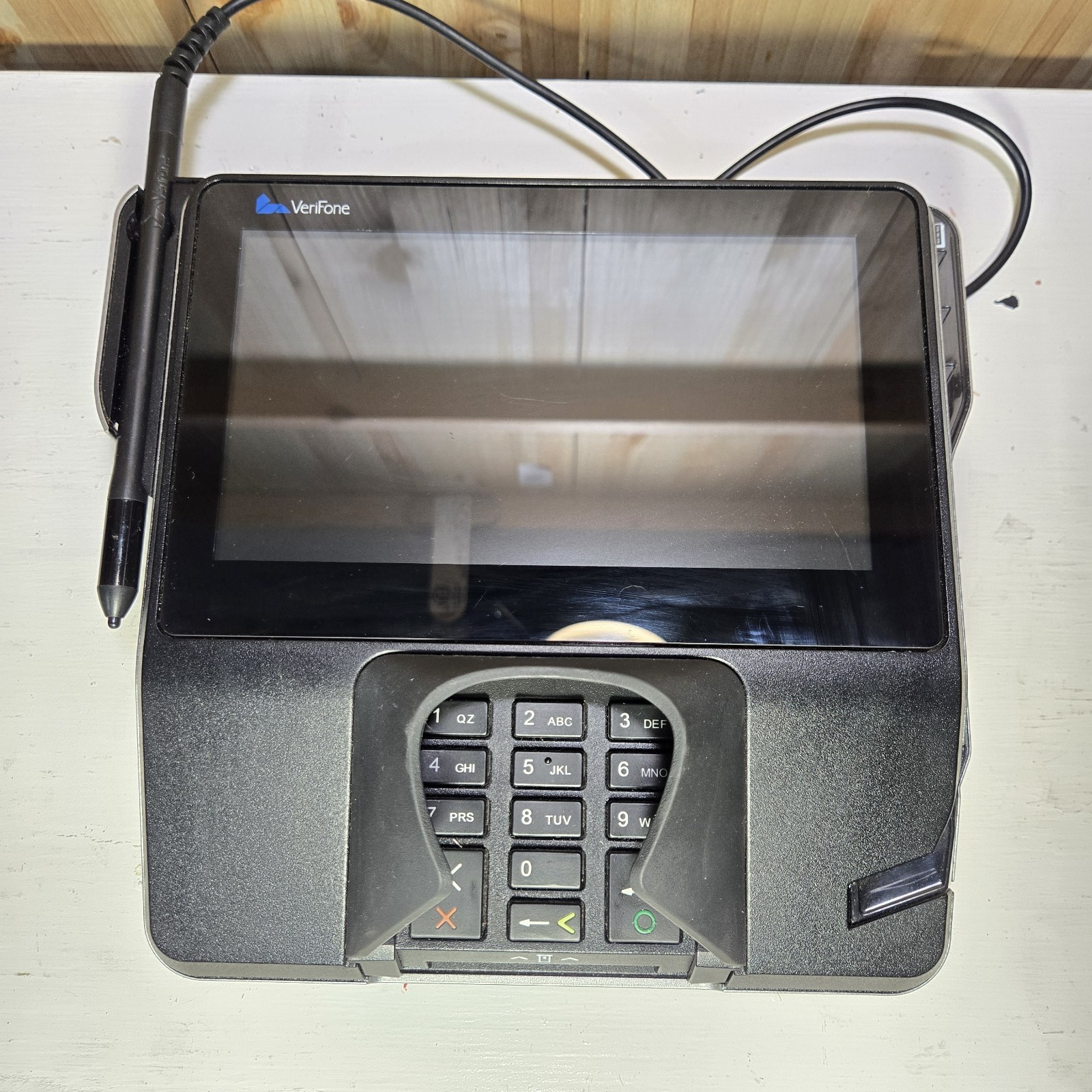 Verifone MX925 Credit Card Payment Terminal Touchscreen PIN Pad Stylus Untested