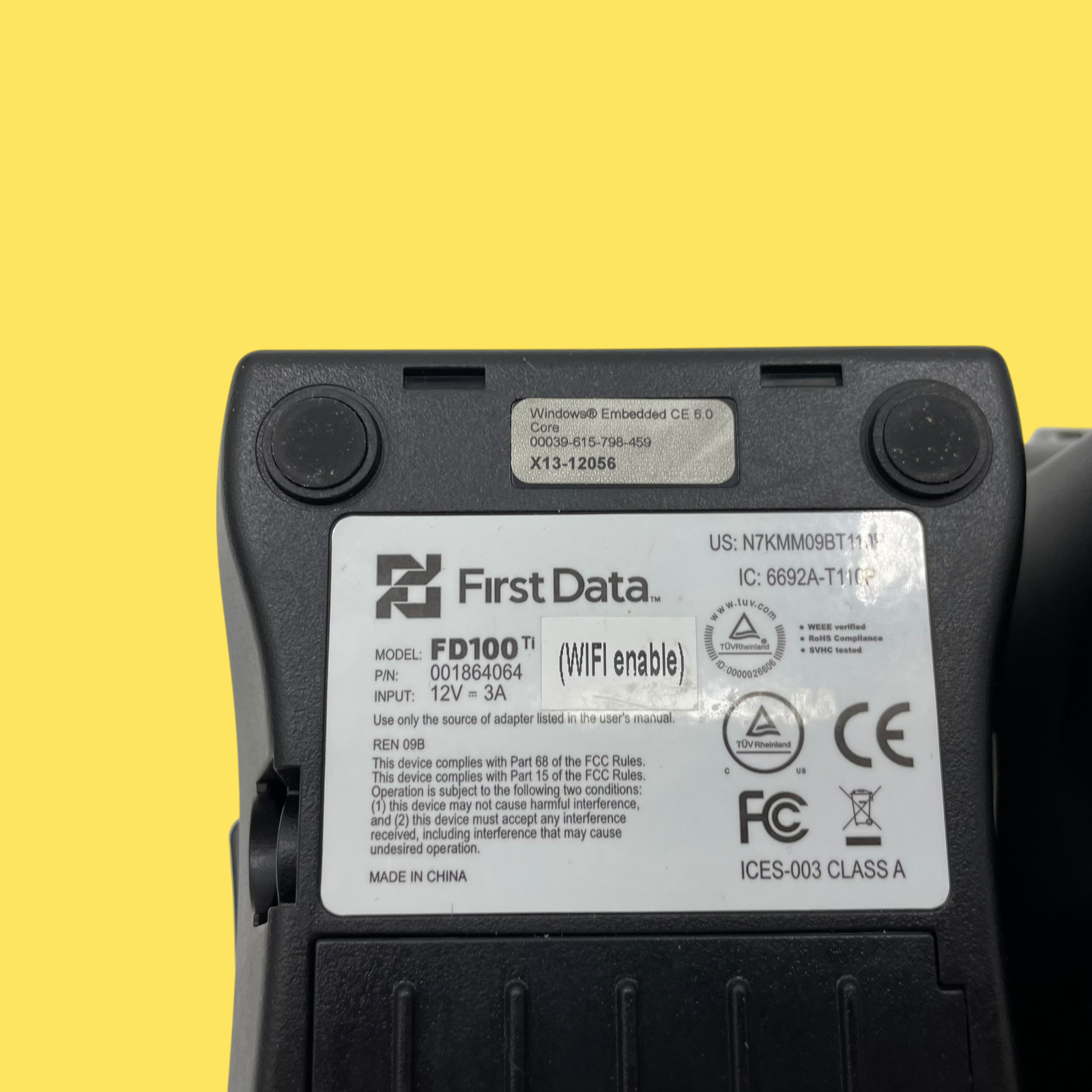 Lot of 2 First Data FD100ti & FD50ti Credit Card Readers Terminals #4831 z43b15