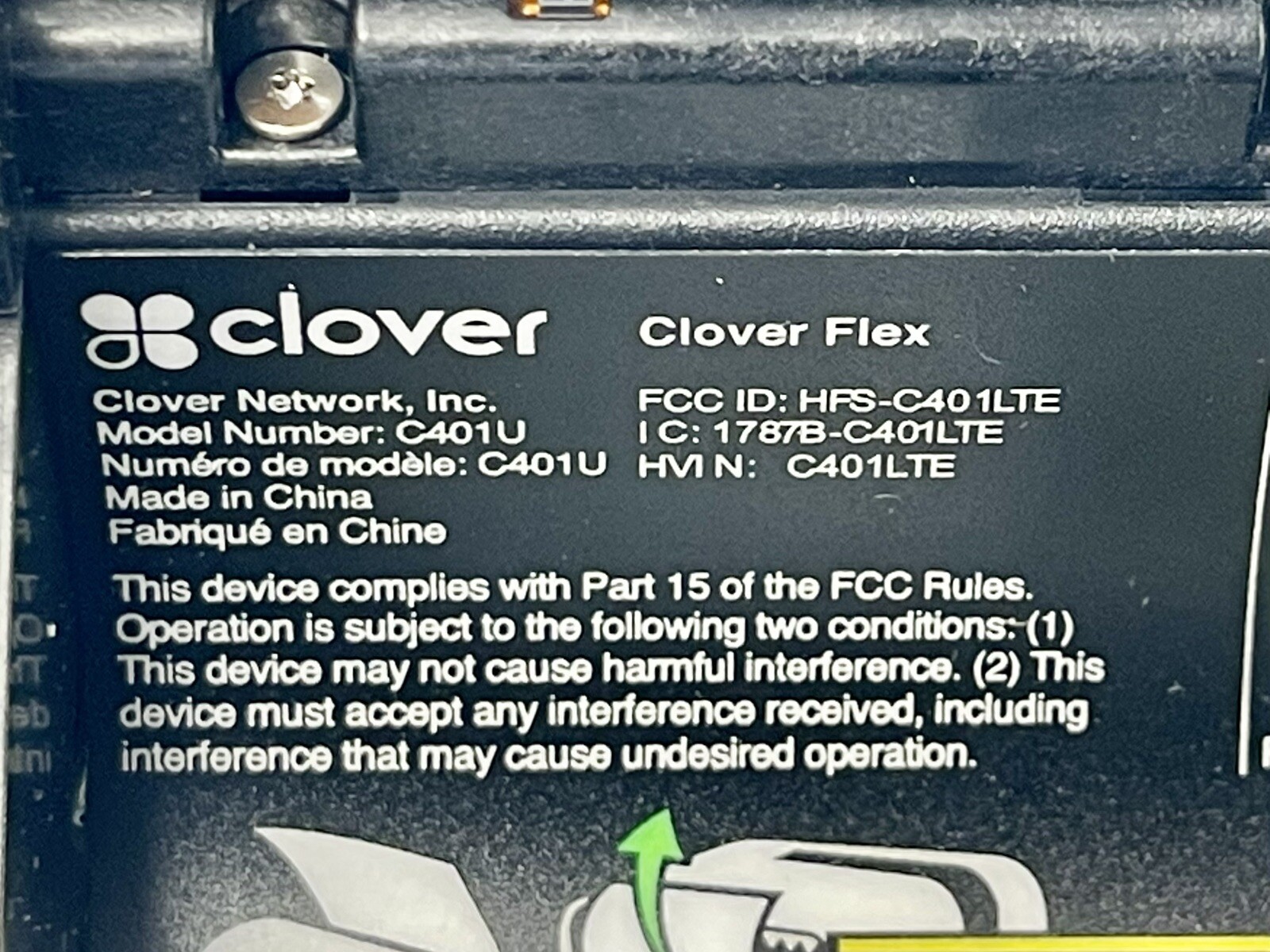 Clover Flex LTE C401U JUST THE UNIT NO CABLES OR CRADLE