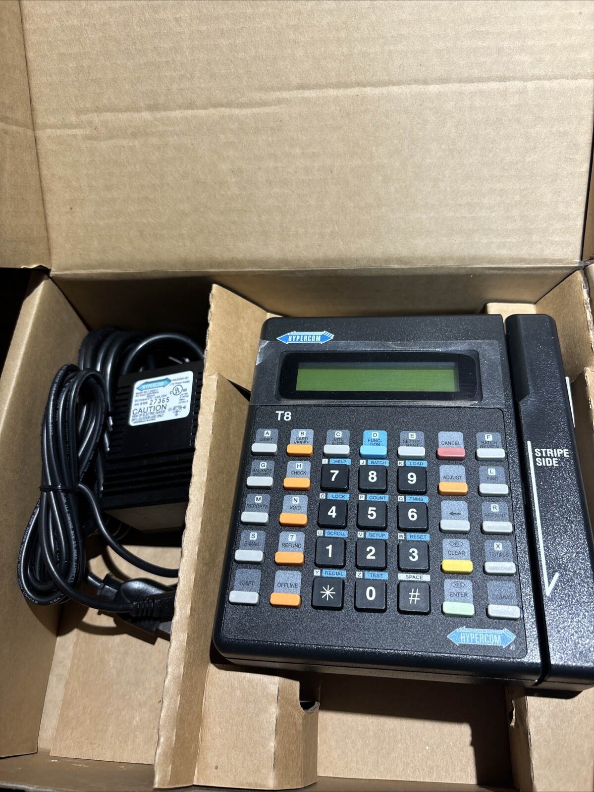 Hypercom T7P Credit Card Machine Reader with Power Supply New Open Box