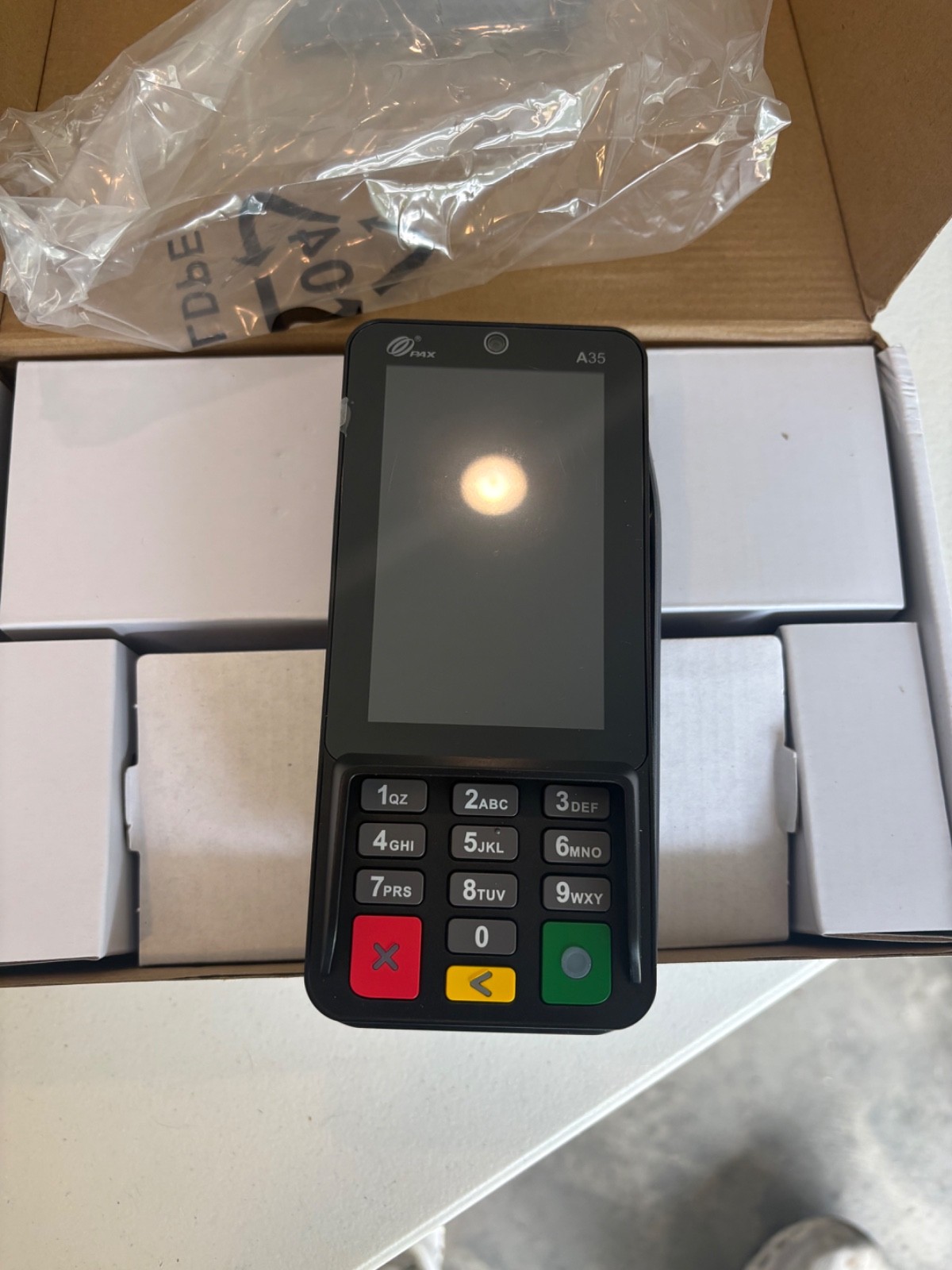 PAX A35 A35-0BW-RD6-01AA ANDROID POS CREDIT CARD TERMINAL READER – LOCKED