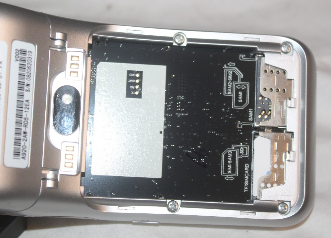 PAX A920 Portable Credit Card Swipe Swiper Machine Untested